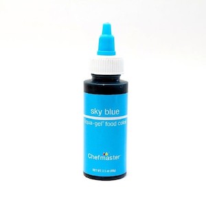 Chefmaster: Chefmaster gel paste food colouring Sky Blue 2.3oz 65gram
