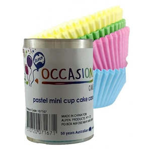 Alpen: Pastel Mini cupcake papers pack of 100