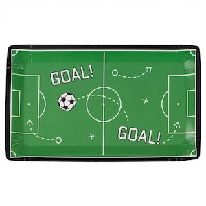 Amscan: Soccer Pitch rectangular party plates pack of 8
