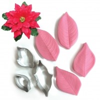 Bake Boss: Poinsettia flower cutter and veiner set