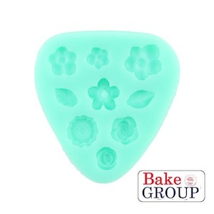 Bakegroup: Mixed flowers or blossoms silicone mould