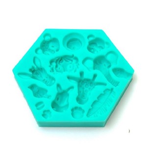 Bakegroup: Jungle Safari or Zoo Animal silicone mould