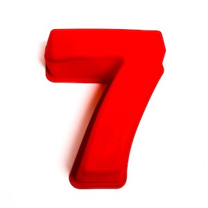 Bakegroup: ON SPECIAL Silicone number seven numeral 7 pan