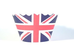 Bella Cupcake Couture: Cupcake wrappers Union Jack (12)