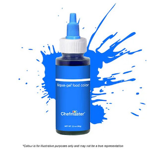 Chefmaster: Concentrated food colouring gel paste Neon Brite Blue by Chefmaster 2.3oz 65gram