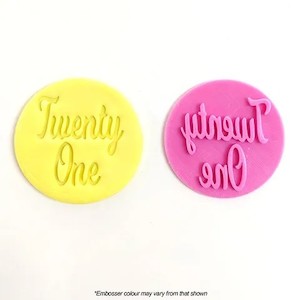 Create A Cutter: Twenty One number embosser stamp