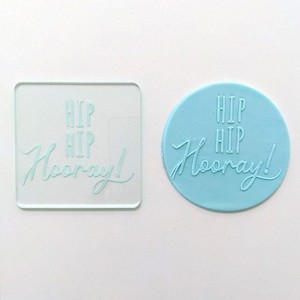 Create A Cutter: Debosser Hip Hip Hooray embosser