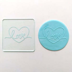 Create A Cutter: Debosser Love embosser