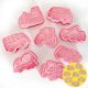Trucks cookie cutters with matching stamp embosser set of 8