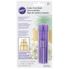 Dowels Pillars Supports: Wilton Center Core Cake Rods 3 piece (dowel system)