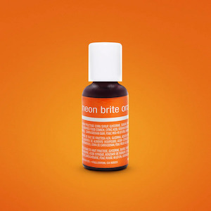 Concentrated food colouring gel paste Neon Brite Orange by Chefmaster