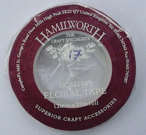Hamilworth: Burgundy Wine Floral Tape 13mm
