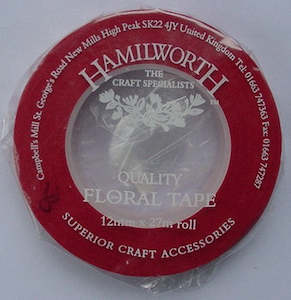 Hamilworth: Red Floral Tape 13mm