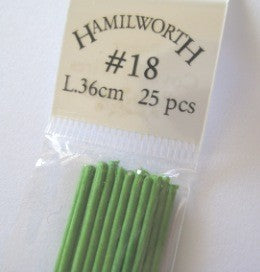 Hamilworth: 18 gauge wire SPRING GREEN (pkt 25)