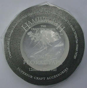 Hamilworth: Silver metallic Floral Tape 13mm