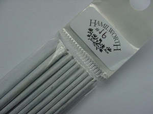 Hamilworth: 16 gauge wire WHITE (pkt 25)
