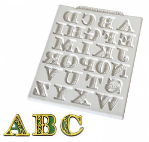 Katy Sue: Katy Sue Manuscript Alphabet silicone mould