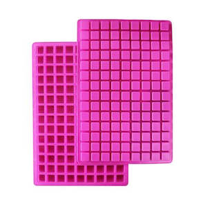 Gummy Silicone Moulds: Square candy cube or lozenge silicone MOULD set of 2
