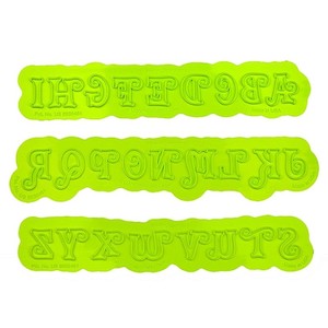 Marvelous Molds: FLEXABET Swirly Uppercase Alphabet Letters ONLAY by MARVELOUS MOLDS