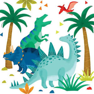 Meteor: Dinosaur silhouette party napkins pack of 20