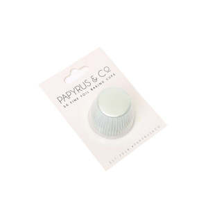 Foil baking cups white mini cupcake papers