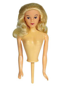 Pme: Doll pick Olivia Blonde hair for dolly varden cake by PME