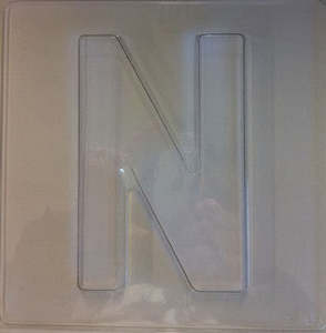 Jumbo Letter alphabet Chocolate Mould N