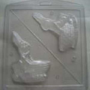 Roberts Edible Craft: Easter Bunny with basket 3d chocolate mould