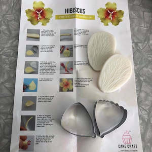 Cake Craft Usa: Hibiscus flower petal cutter and veiner set