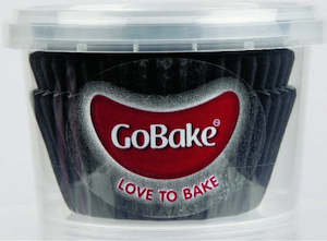 Gobake: Black standard cupcake papers
