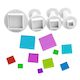 Square plunger ejector cutters set of 4