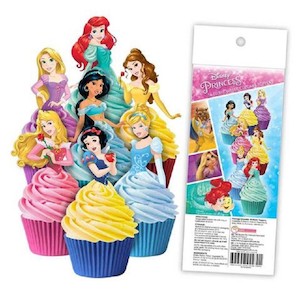 Cake Craft Usa: Disney Princess Pack 16 wafer paper cupcake toppers
