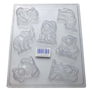 Zoo or Jungle safari animals chocolate mould style 2