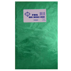Foil sheets wrapping for chocolates DARK EMERALD GREEN