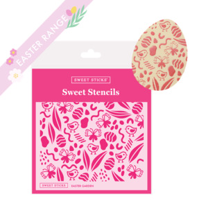 Animals Animal Print Stencils: Easter Garden Stencil by Sweet Sticks