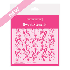 Animals Animal Print Stencils: Doggo Pattern Stencil by Sweet Sticks