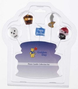 Childrens Candles: Pirates 5 pick candle set style no 2