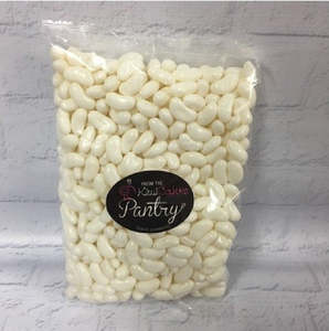 Christmas Sprinkles Candy: White Jelly Beans candy lollies
