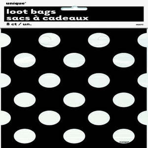Halloween Packaging: Black and white polka dot loot or treat bags (8)