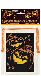 Halloween Packaging: Jack O Lantern Pumpkin Grin drawstring goody bags (15)