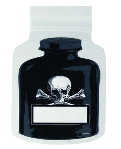 Halloween Packaging: Halloween Poison Skull and Crossbones treat bags pack 15