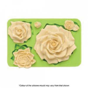 Valentines Silicone Icing Moulds: Rose large assorted silicone mould