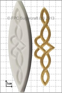 Valentines Silicone Icing Moulds: Celtic Heart Knot silicone mould