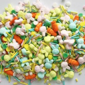 Easter Icing: 80g sprinkle medley by Arcoiris Bunny and carrots