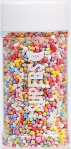 Blue Sprinkles: Gobake natural colours sprinkle SUPERS medley Rainbow 90g