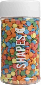 Rainbow sequins confetti 3mm mini sprinkles by GoBake