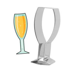Cocktails Drinks Cookie Cutters: Champagne glass cookie cutter