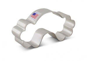 Rainbow with clouds cookie cutter