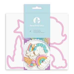 Unicorns Rainbow Cookie Cutters: Unicorn and Rainbow cookie cutter set by Sweet Tooth Fairy
