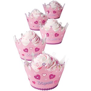 Fun Partyware: RRP $9.95 NOW $3 Princess cupcake wrappers Pack of 12